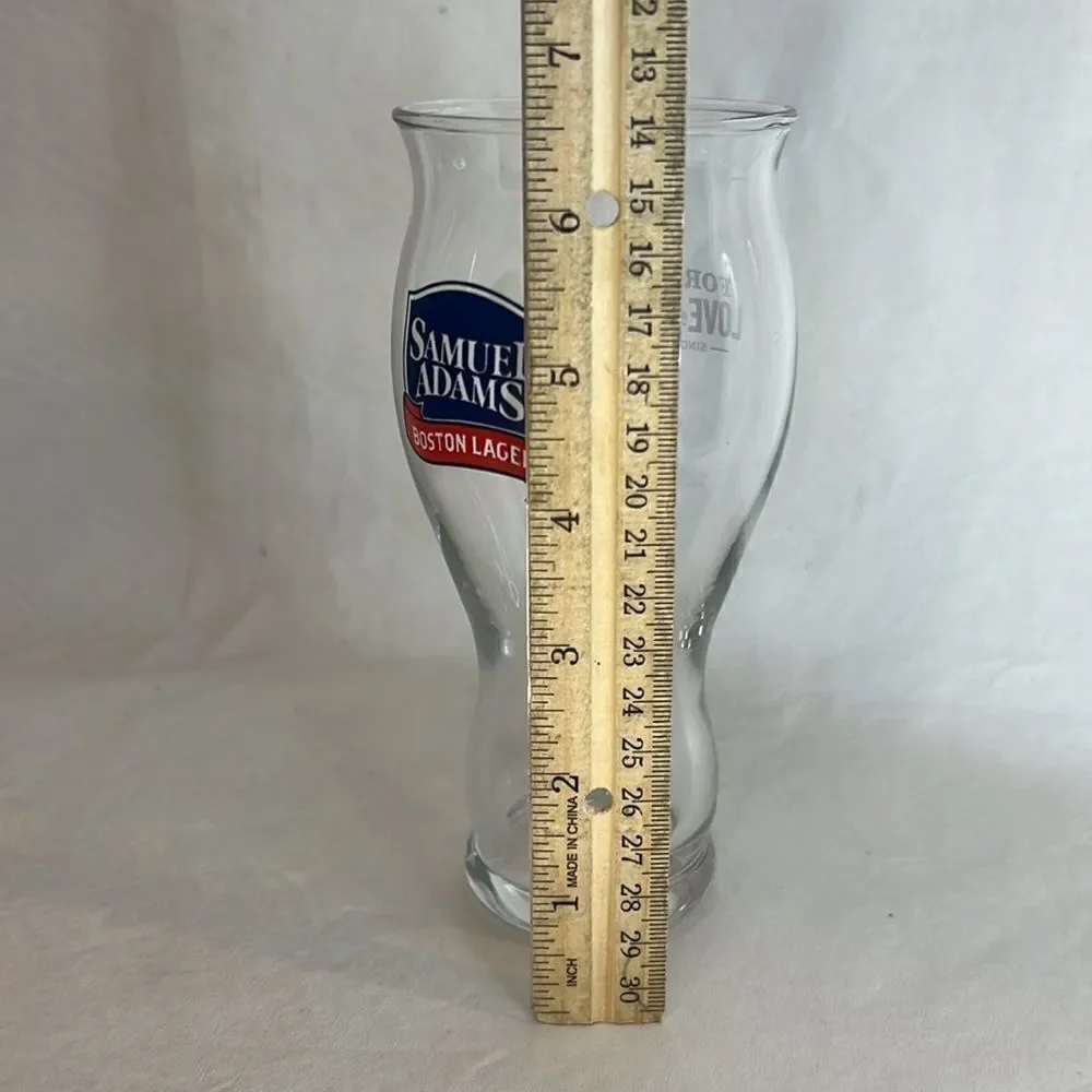 Samuel Adams Boston Lager Beer Glass 16 Oz For The Love Of Beer 6 1/2 In Tall